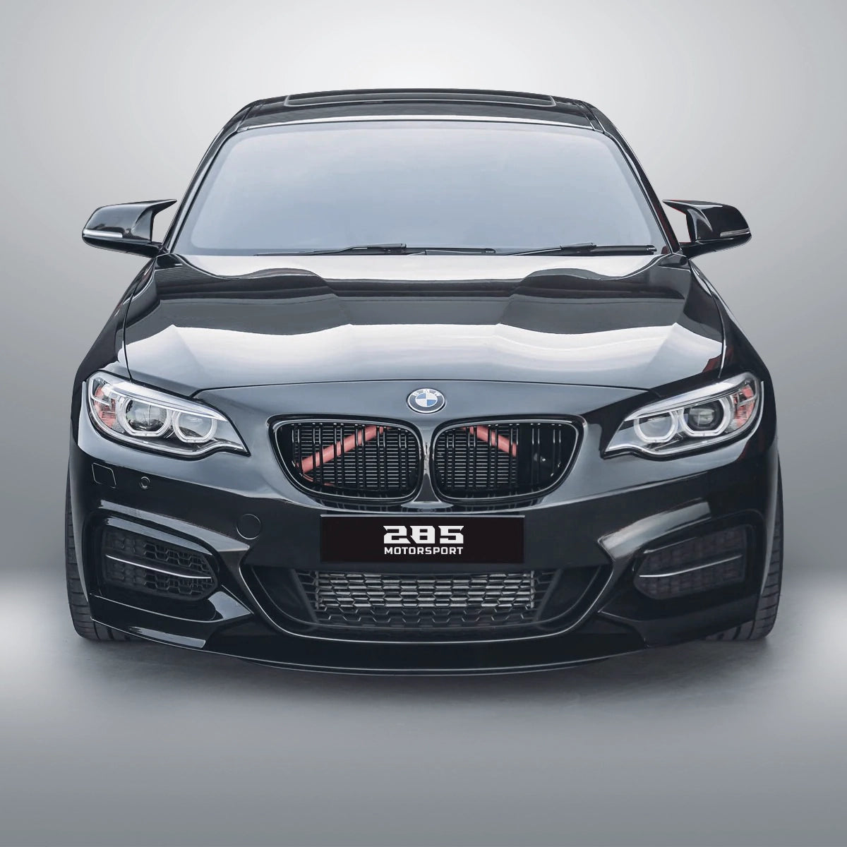 M Style Front Lip Splitter - 2014-2021 BMW 2 Series F22 / F23 2-Door Coupe / Convertible