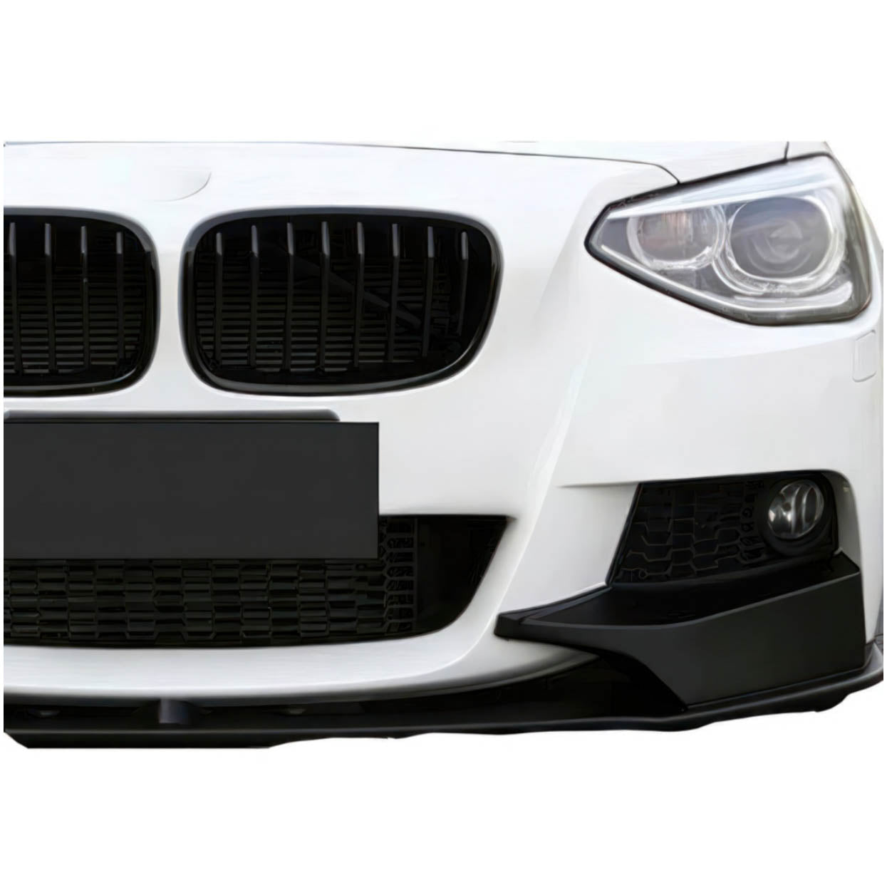 14-21 BMW 1 Series F21 | M Style Front Lip Splitter | Gloss Black