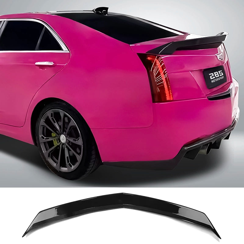 2013-2018 Cadillac ATS Sedan - V Style Rear Trunk Spoiler