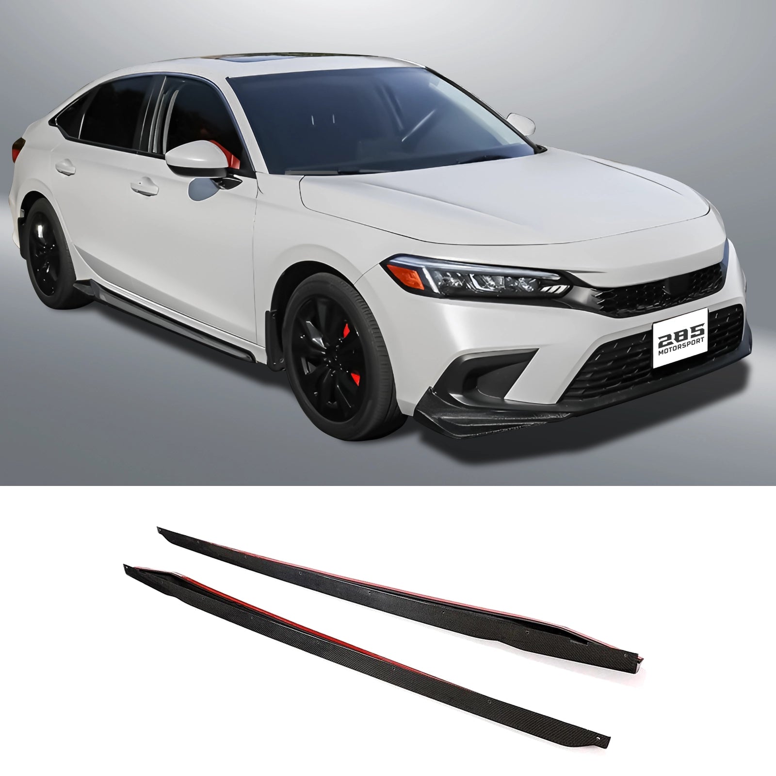 Modulo Style Side Skirts - 2022-2025 Honda Civic 11th Gen Sedan