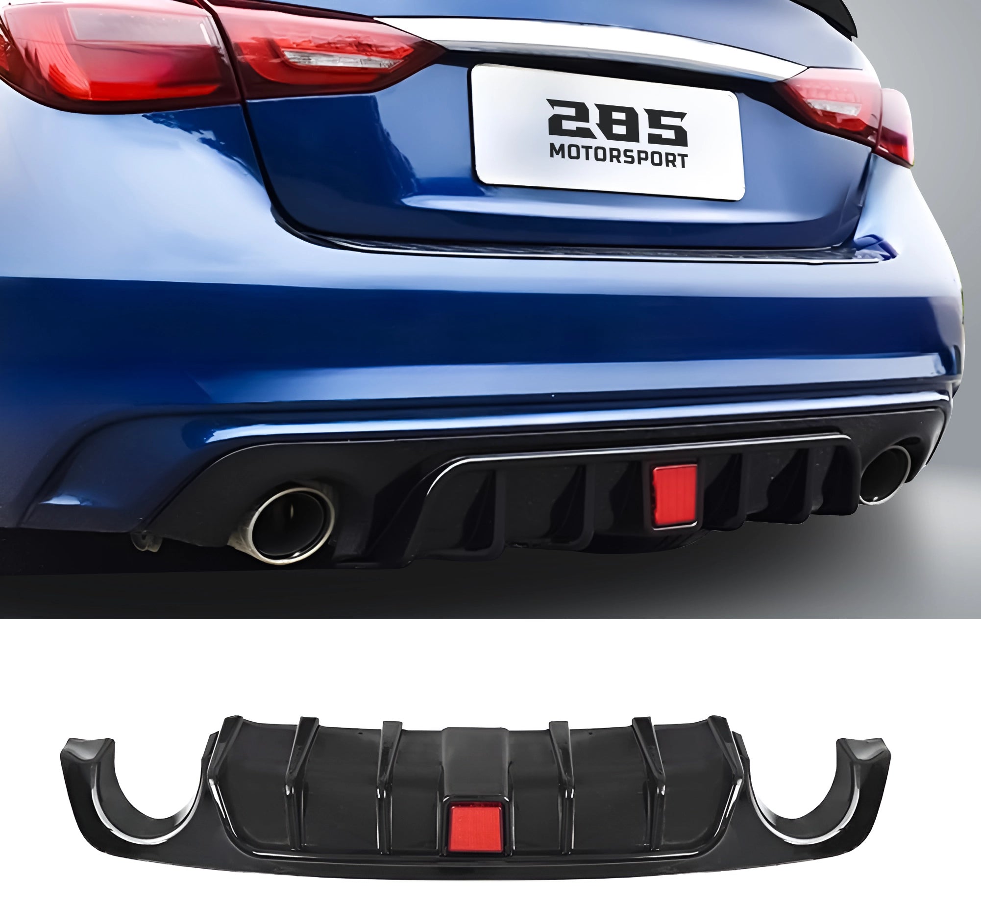 Rear Diffuser - 2018-2024 Infiniti Q50 V37