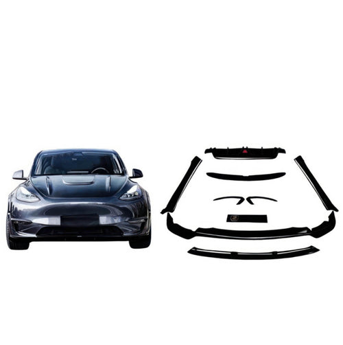 Carbon Fiber Hood Bonnet Racing Style for Tesla Model 3 2017-2023