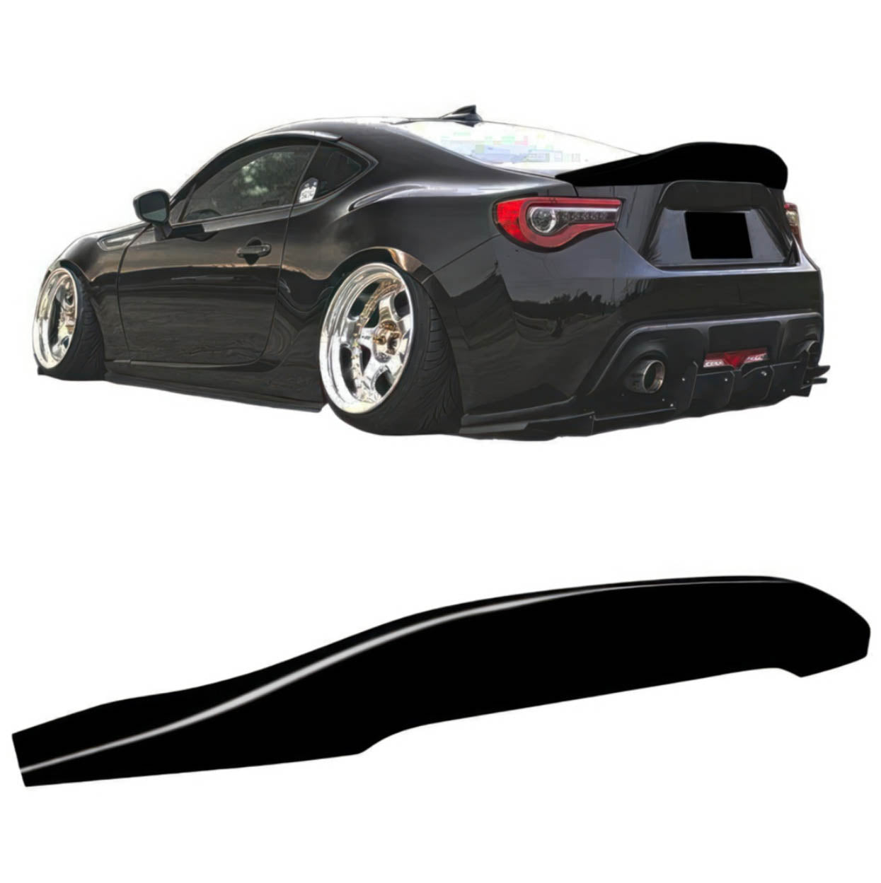 2012-2018 Subaru BRZ Coupe - STI Style Rear Trunk Spoiler