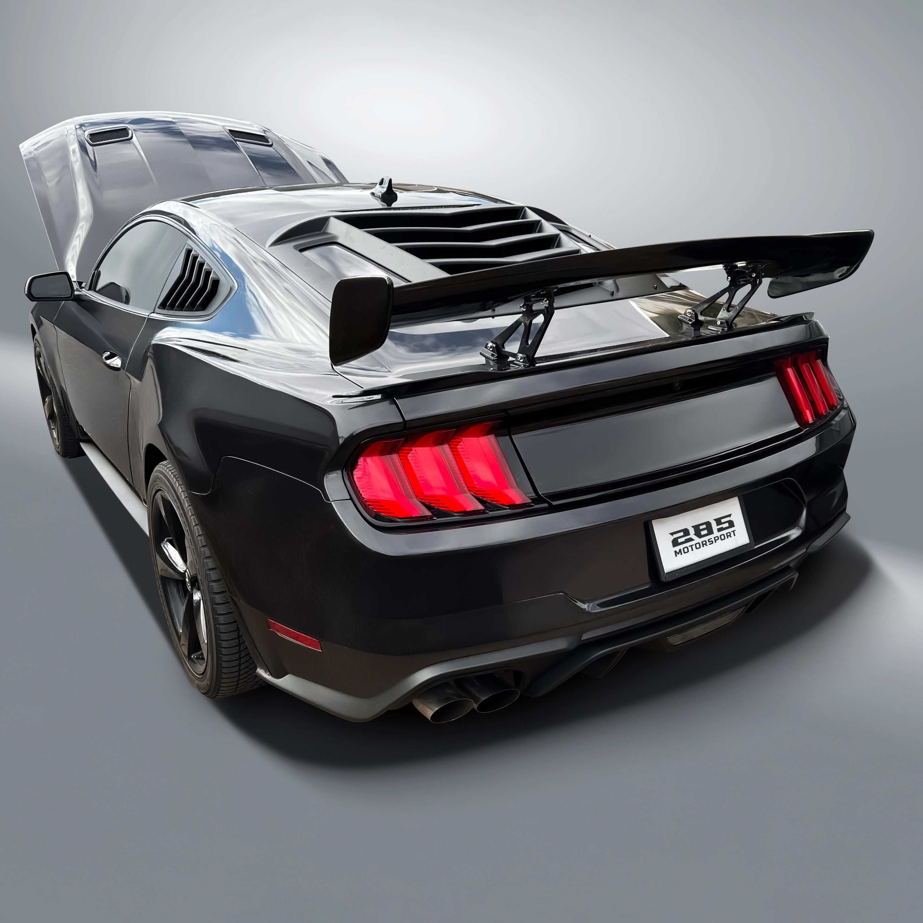 Universal GT Style Wing Spoiler 57'' - Gloss Black