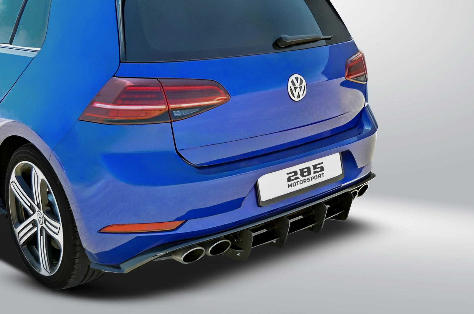 2012-2016 Volkswagen Mk7 Golf R Hatchback - Shark Fin Rear Diffuser