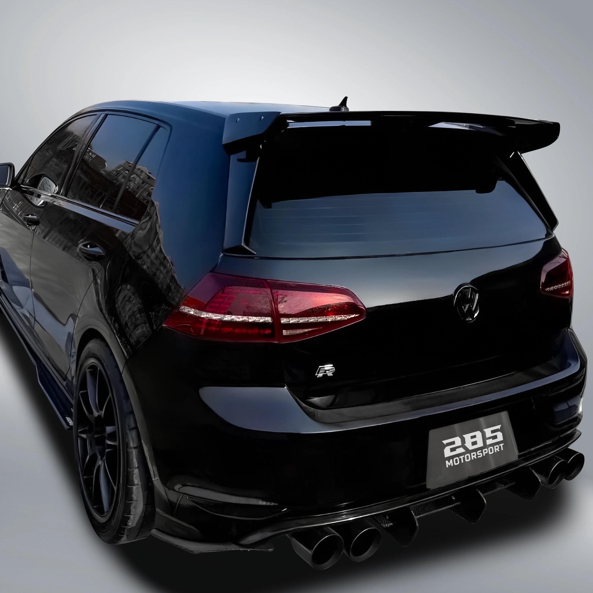 Shark Fin Rear Diffuser - 2015-2017 Golf Mk7 R