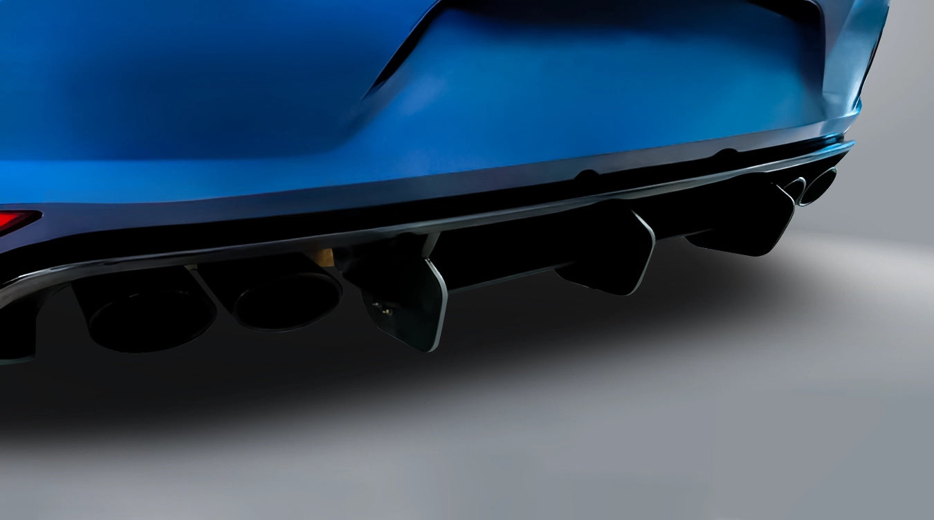 Shark Fin Rear Diffuser - 2015-2017 Golf Mk7 R