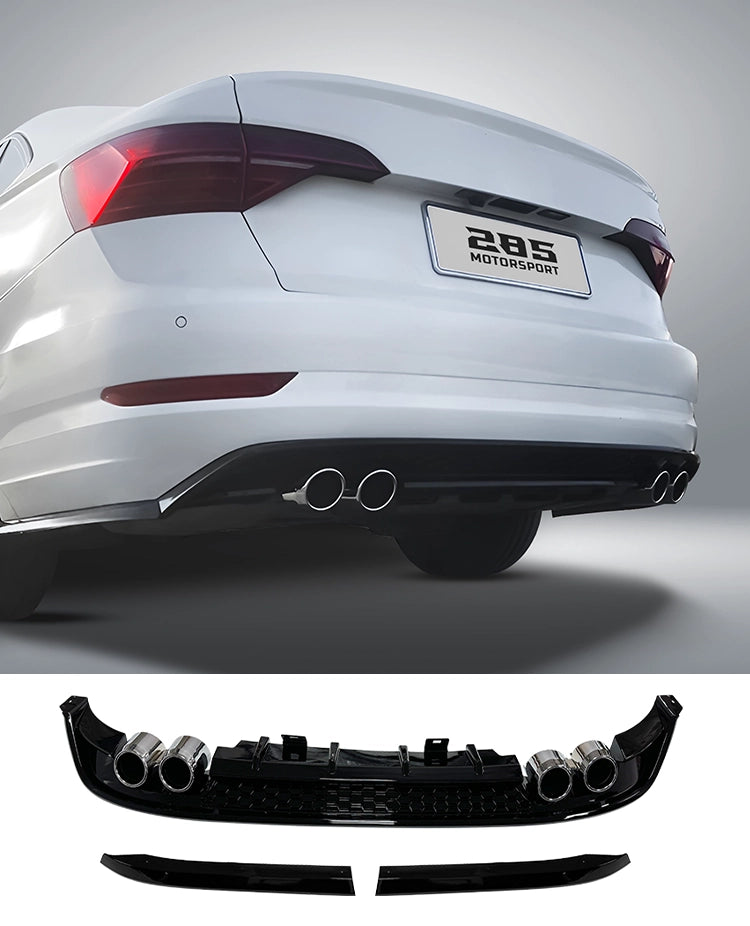 Quad Tips Rear Diffuser - 2019-2021 Jetta Mk7 Base model / GLI / R Line