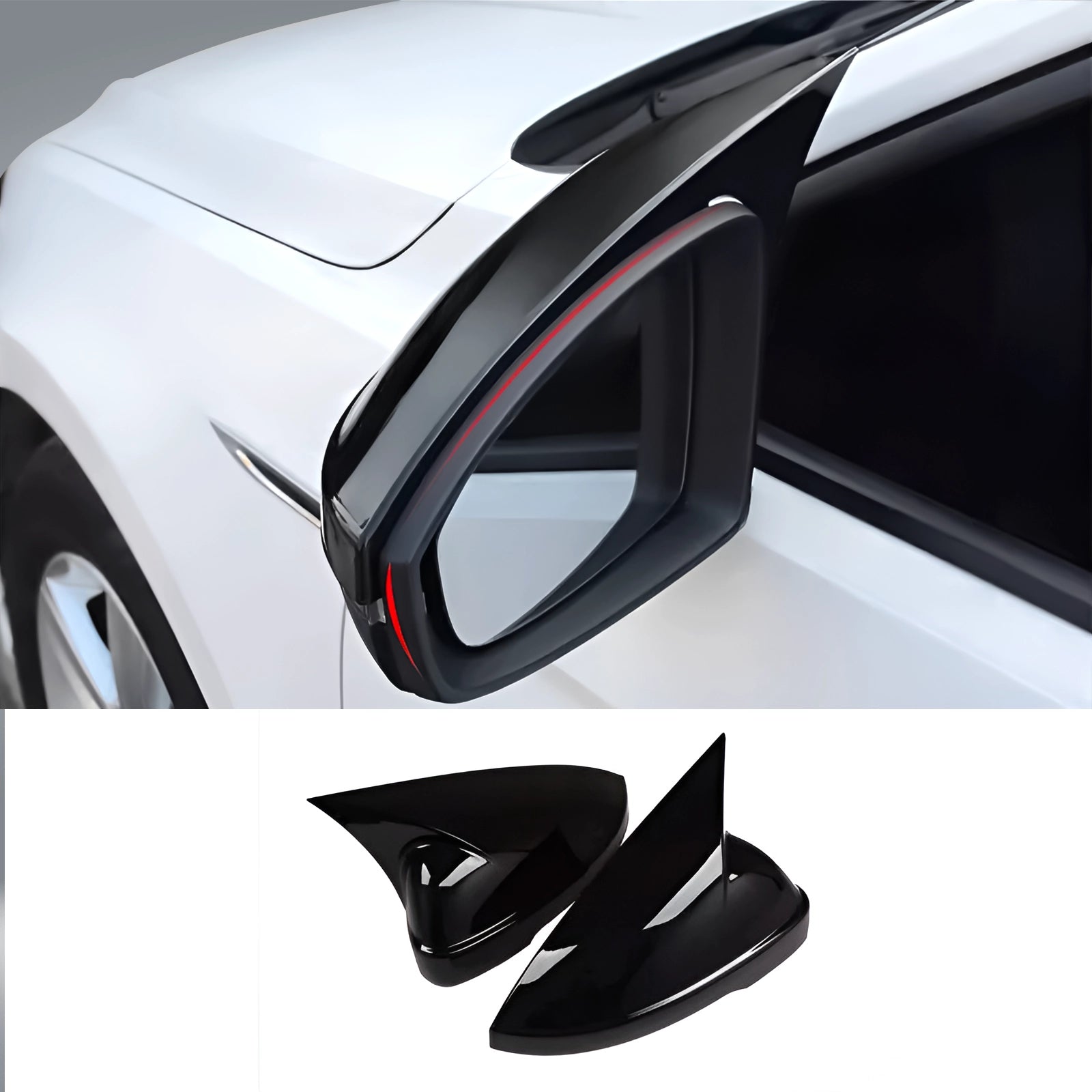 M Style Mirror Covers - 2015-2018 Jetta Mk6 Base model / GLI / R-Line