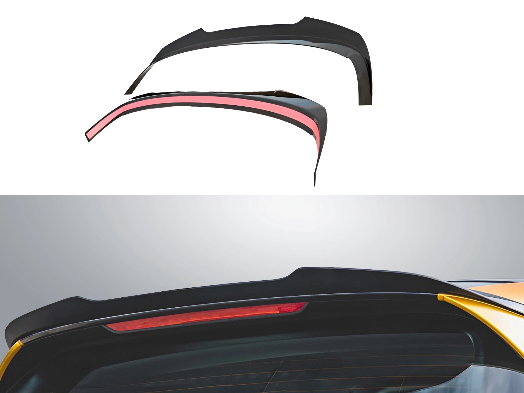 2020-2024 Volkswagen Golf R-Line Mk8 Hatchback - Rear Roof Spoiler Type 1