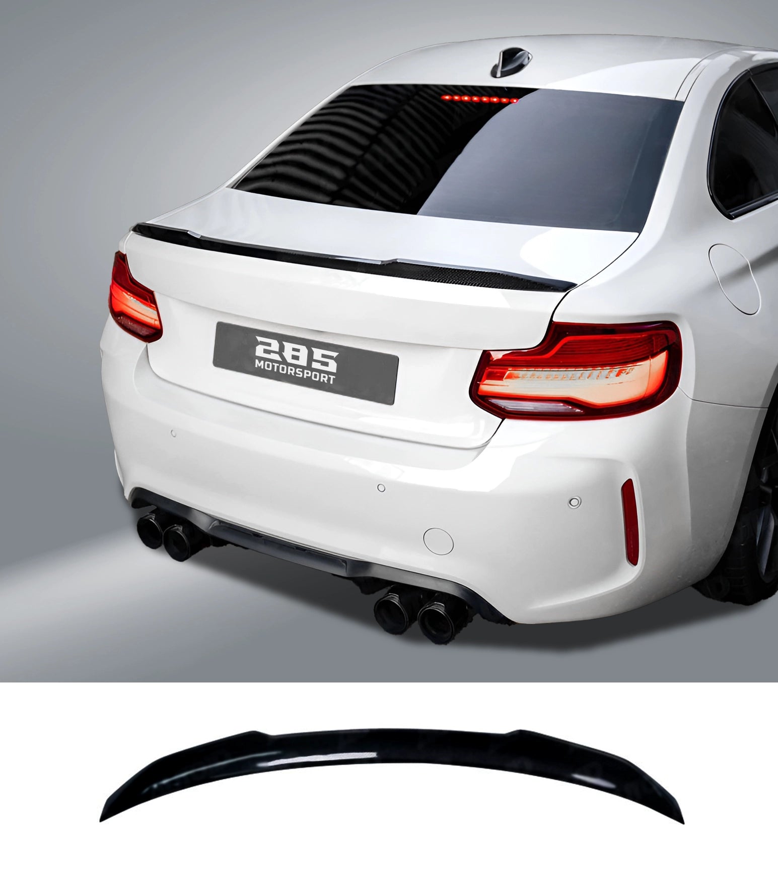 M4 Style Trunk Spoiler - 2014-2021 BMW 2 Series F22 2-Door Coupe