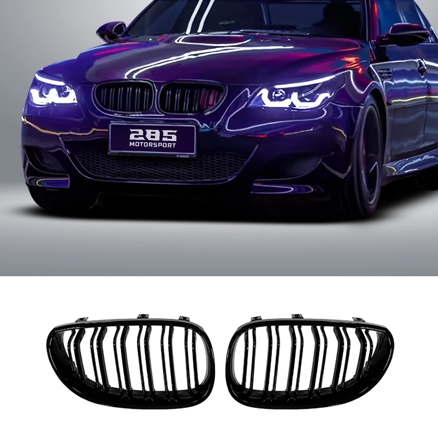 Kidney Style Front Grille - 2003-2010 BMW 5 Series E60 Sedan