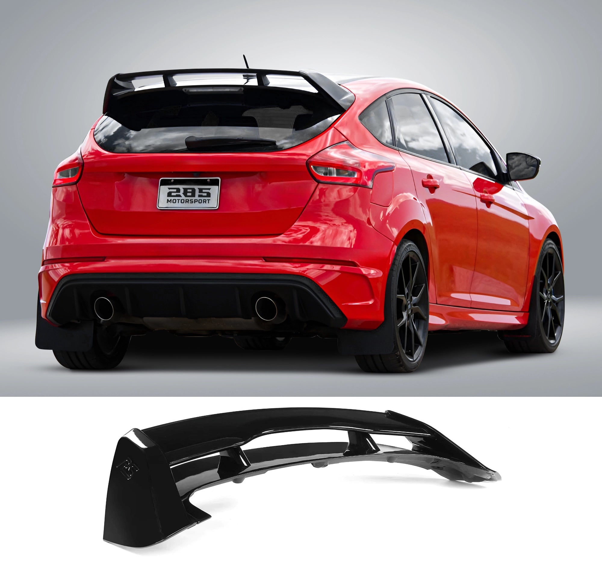 RS Style Roof Spoiler - 2019-2020 Ford Focus 4th Gen Hatchback