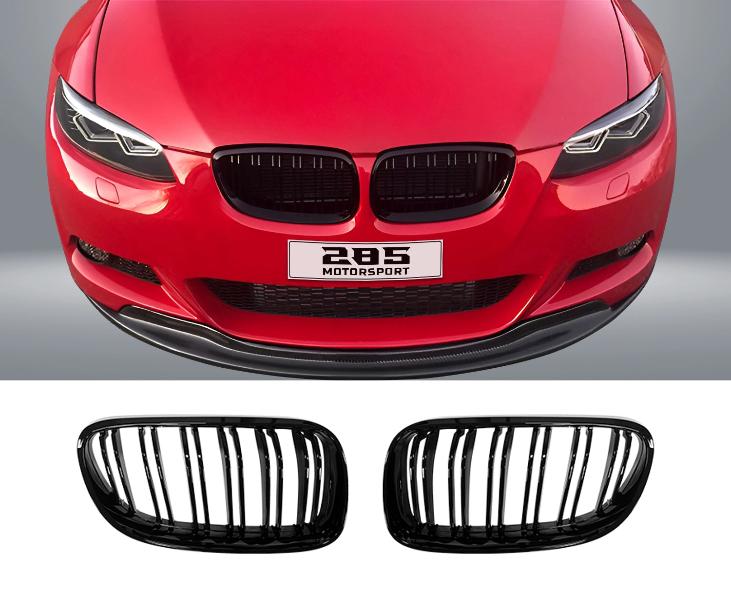 Kidney Style Front Grille - 2010-2013 BMW 3 Series E92 Facelift Coupe