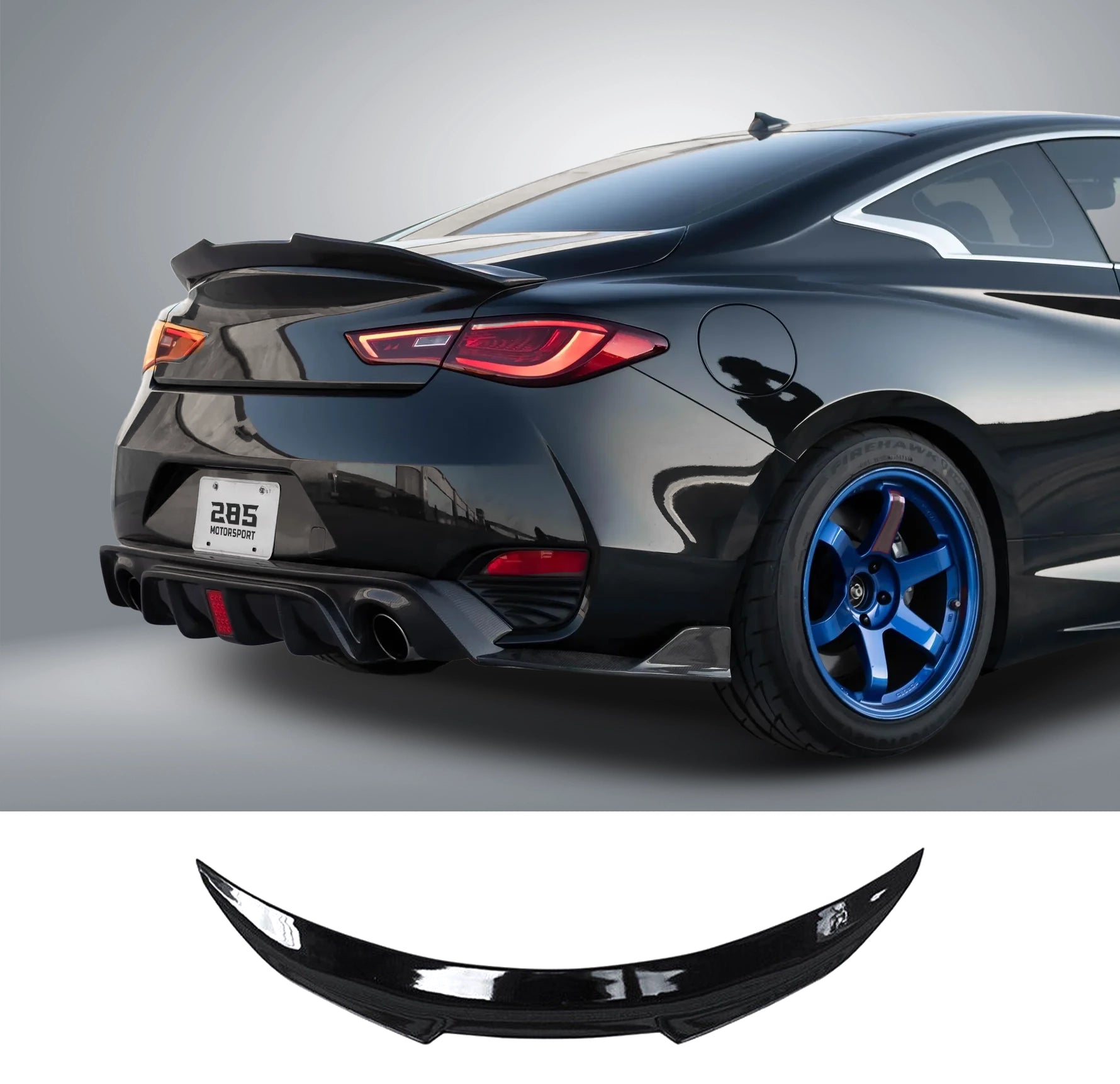 PSM Style Trunk Spoiler - 2017-2022 Infiniti Q60 V37 Coupe