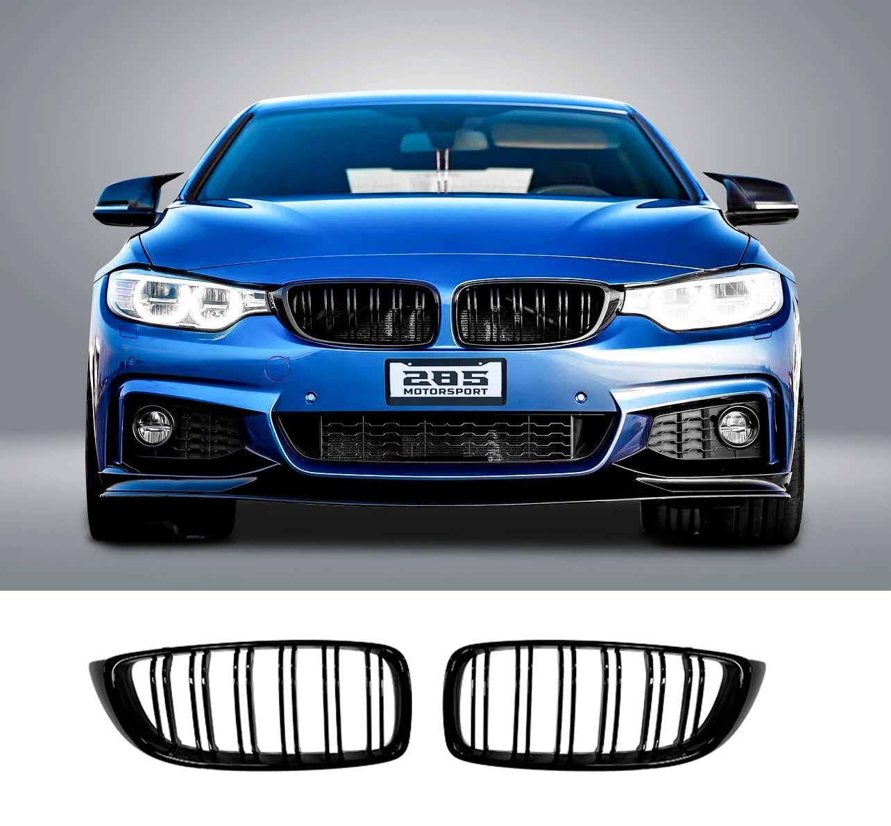 Kidney Style Front Grille - 2013-2020 BMW 4 Series F32 Sedan