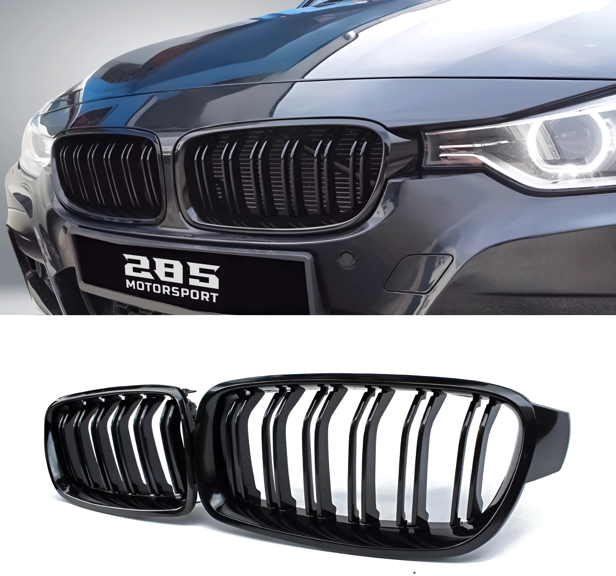Kidney Style Front Grille - 2012-2019 BMW 3 Series F30 Sedan