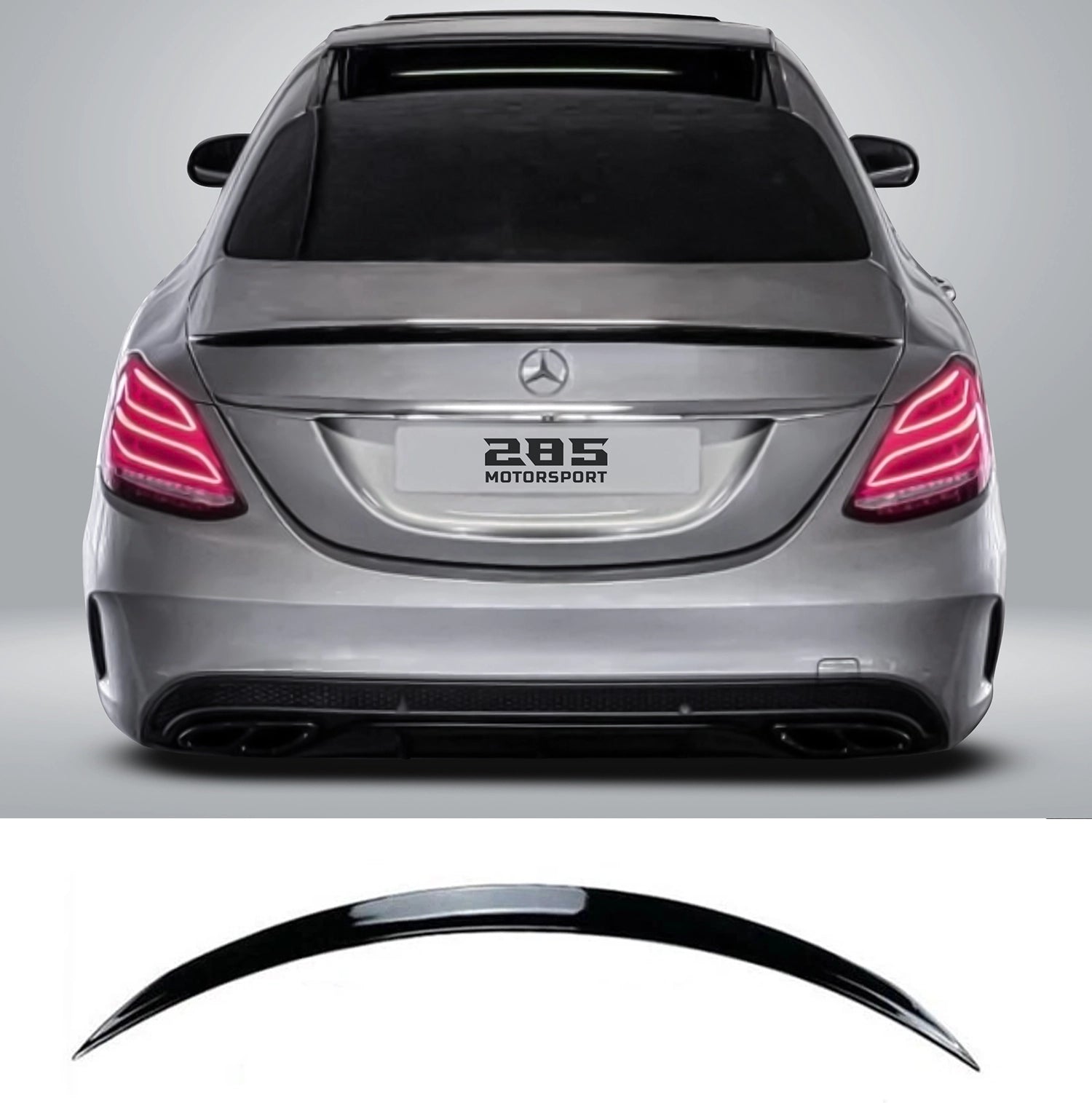 AMG Style Trunk Spoiler - 2015-2021 Mercedes Benz C-Class W205 & Facelift Sedan