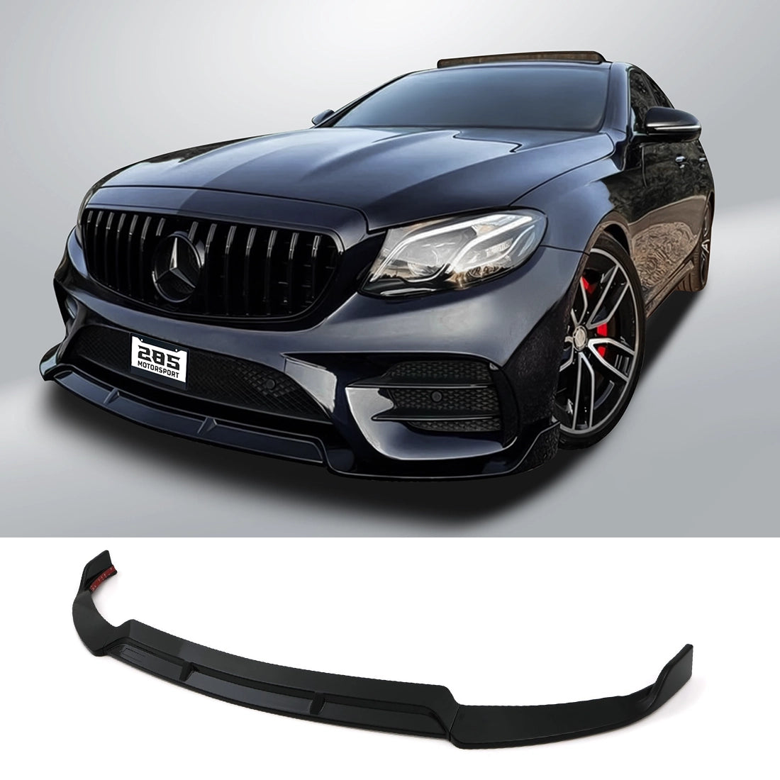 Brabus Style Front Lip Splitter - 2017-2020 Mercedes Benz E-Class W213 Sedan / Wagon