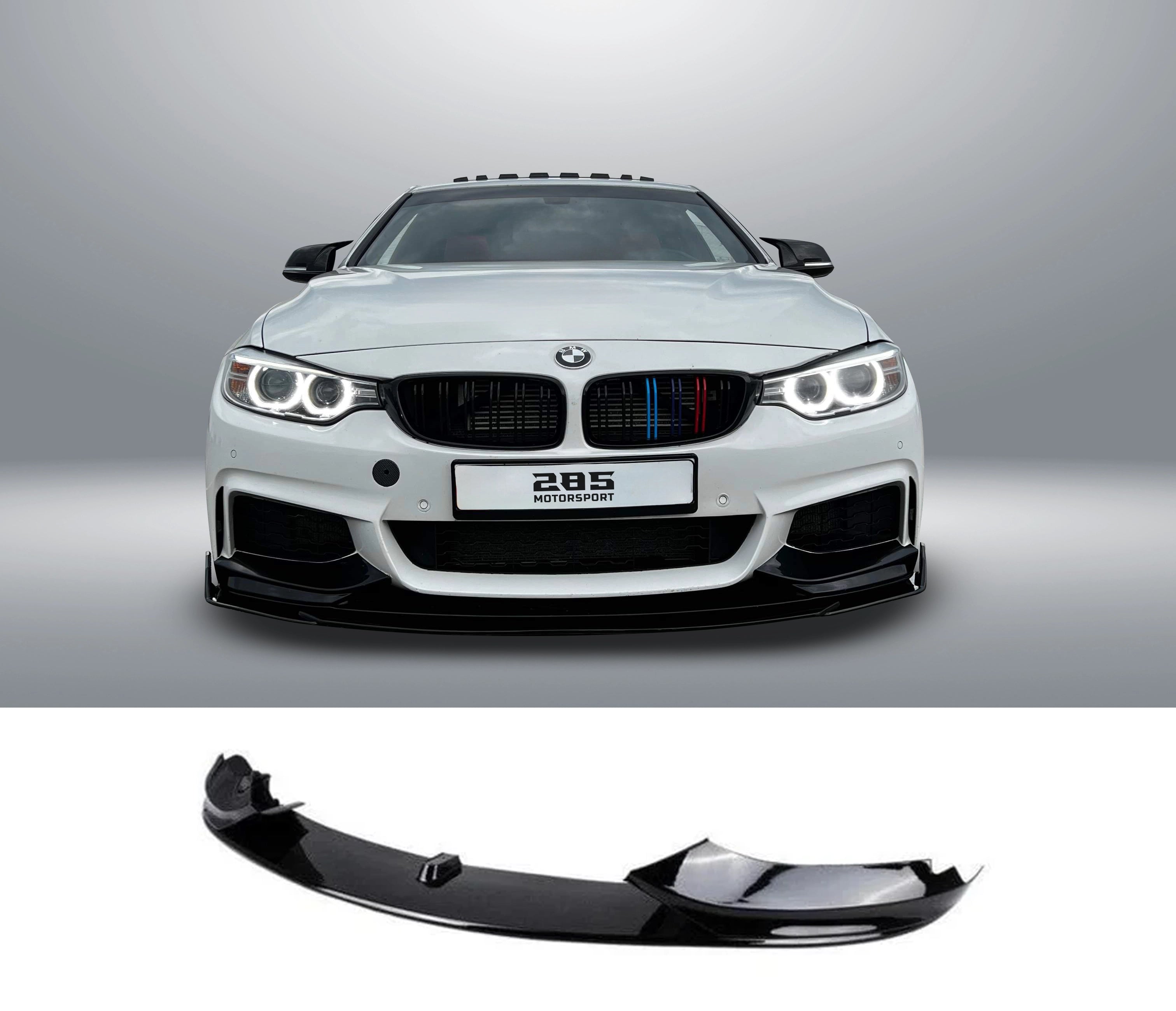 M Style Front Lip Splitter - 2013-2020 BMW 4 Series F32 / F36 Coupe / Grand Coupe