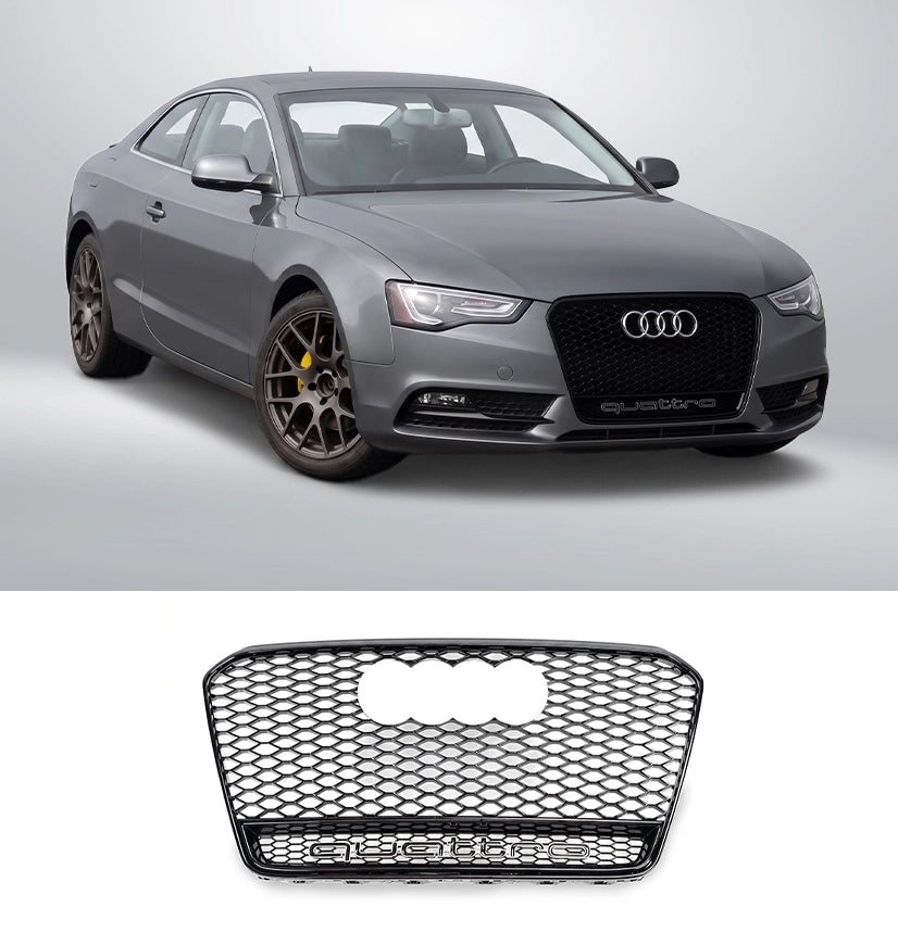 RS5 Honeycomb Grille Quattro for 2013-2017 Audi A5, A5 S-Line and S5 (B8.5)
