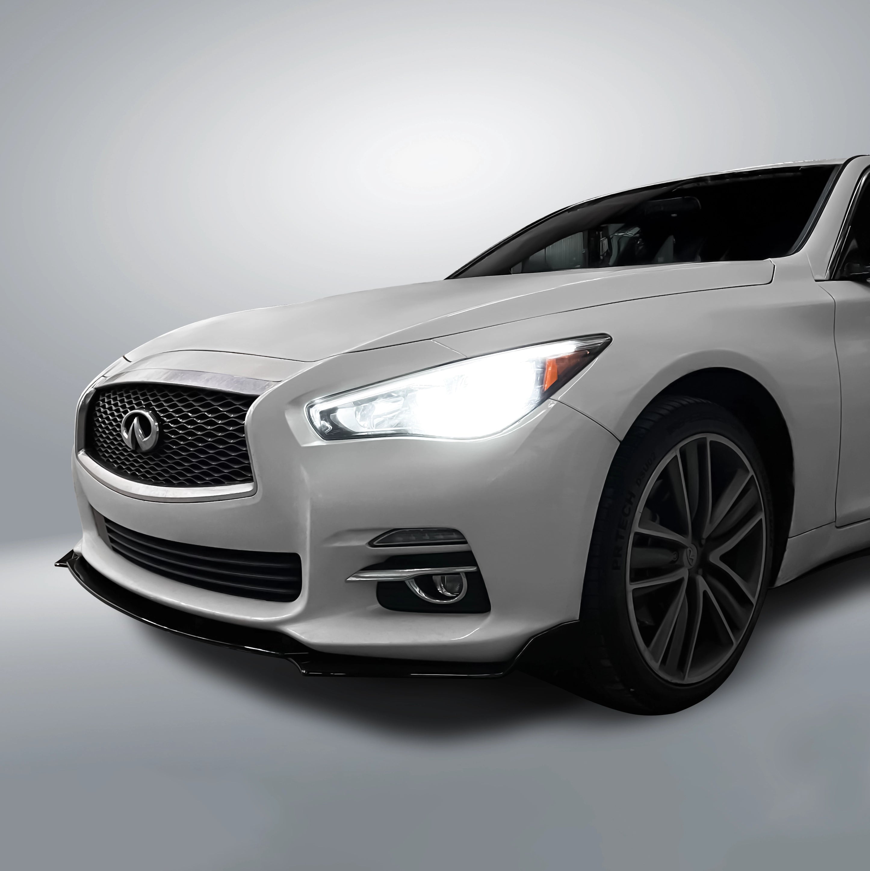 2014-2024 Infiniti Q50 + Face Lift Sedan - Front Lip Splitter