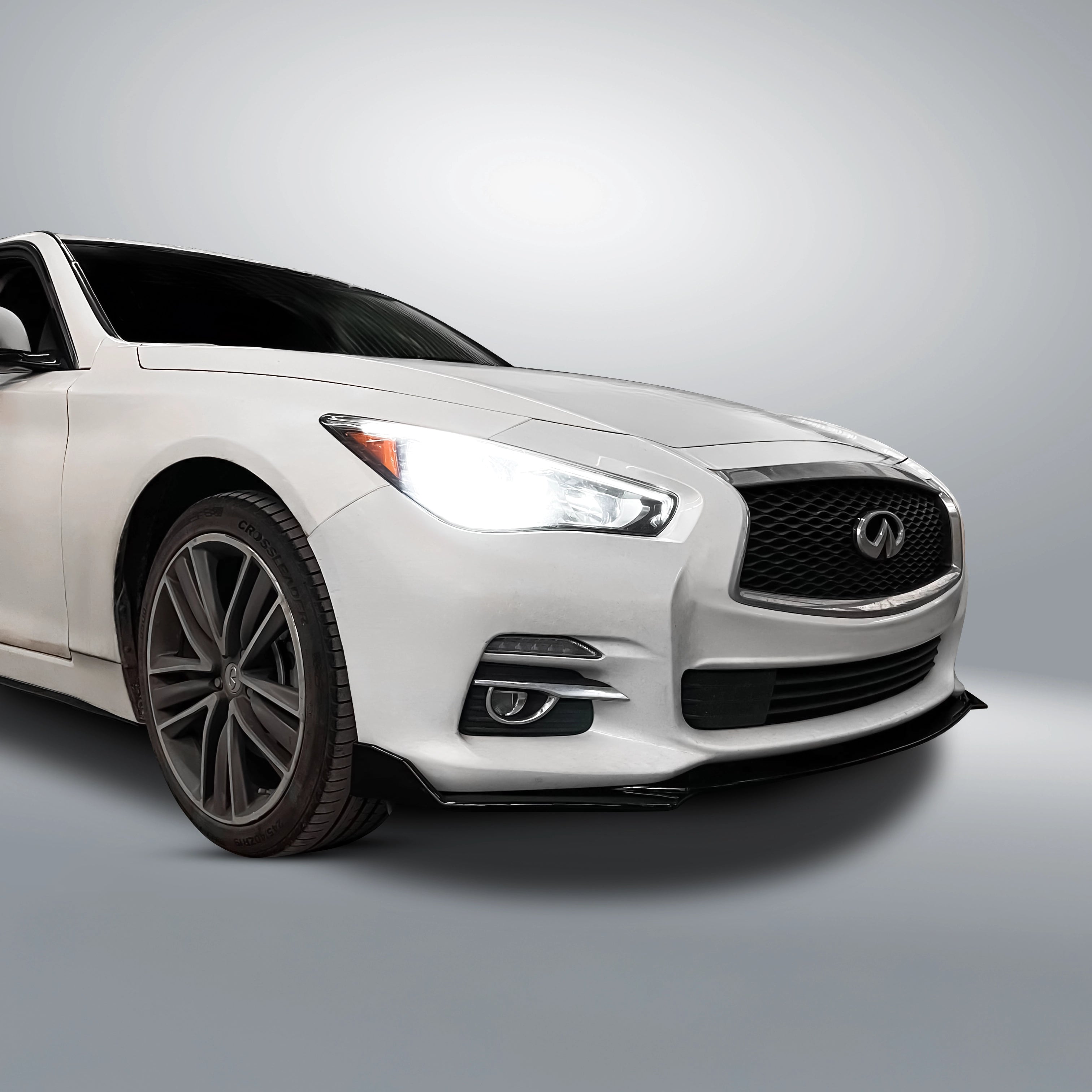 2014-2024 Infiniti Q50 + Face Lift Sedan - Front Lip Splitter