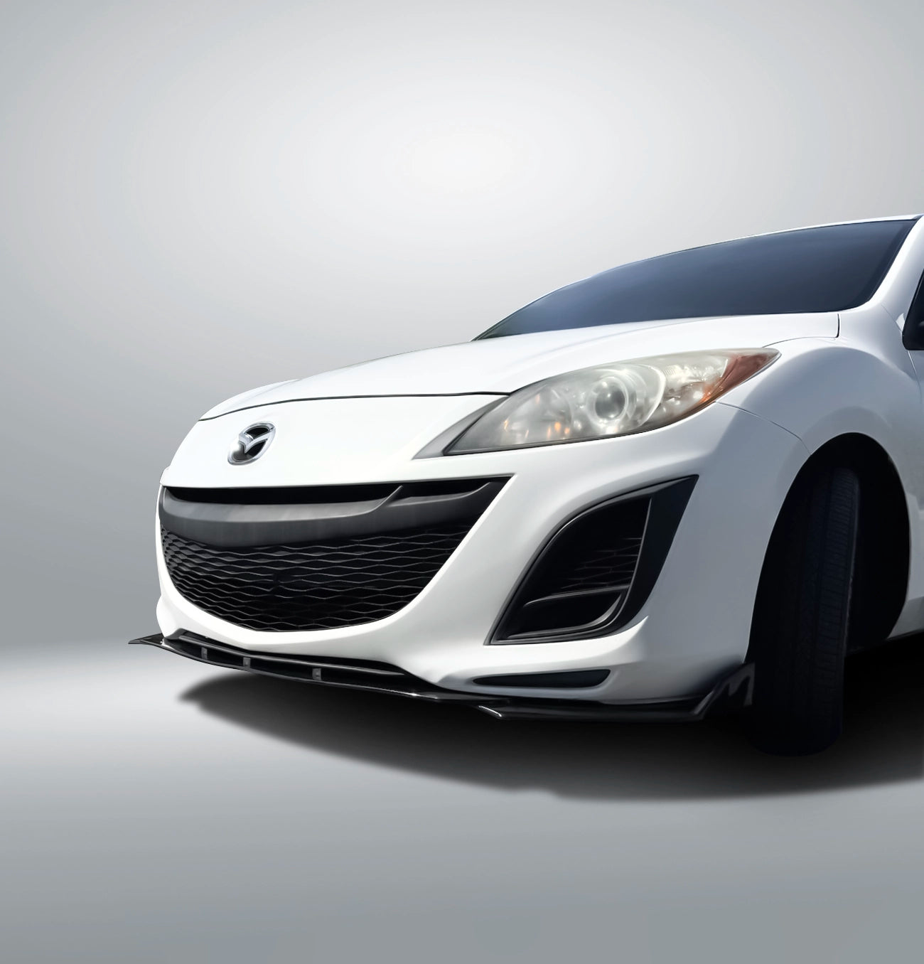 Front Lip Splitter - 2009-2013 Mazda 3 2nd Gen Sedan / Hatchback