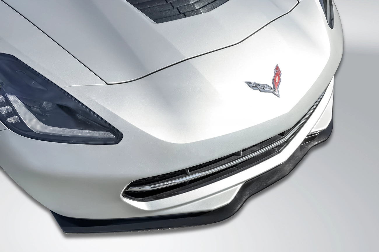 2014–2019 Chevrolet Corvette (C7) Front Lip Splitter – STG3 Style