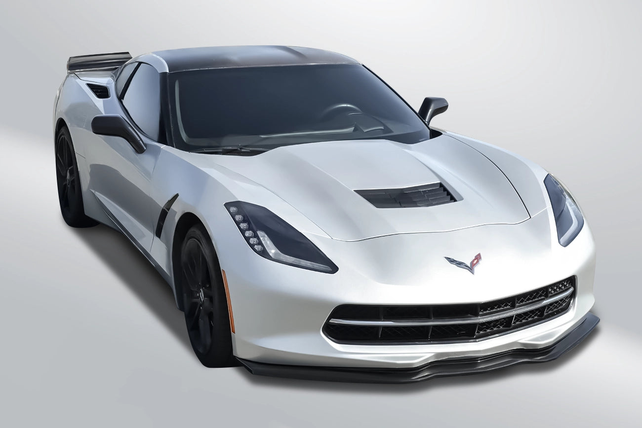 2014–2019 Chevrolet Corvette (C7) Front Lip Splitter – STG3 Style
