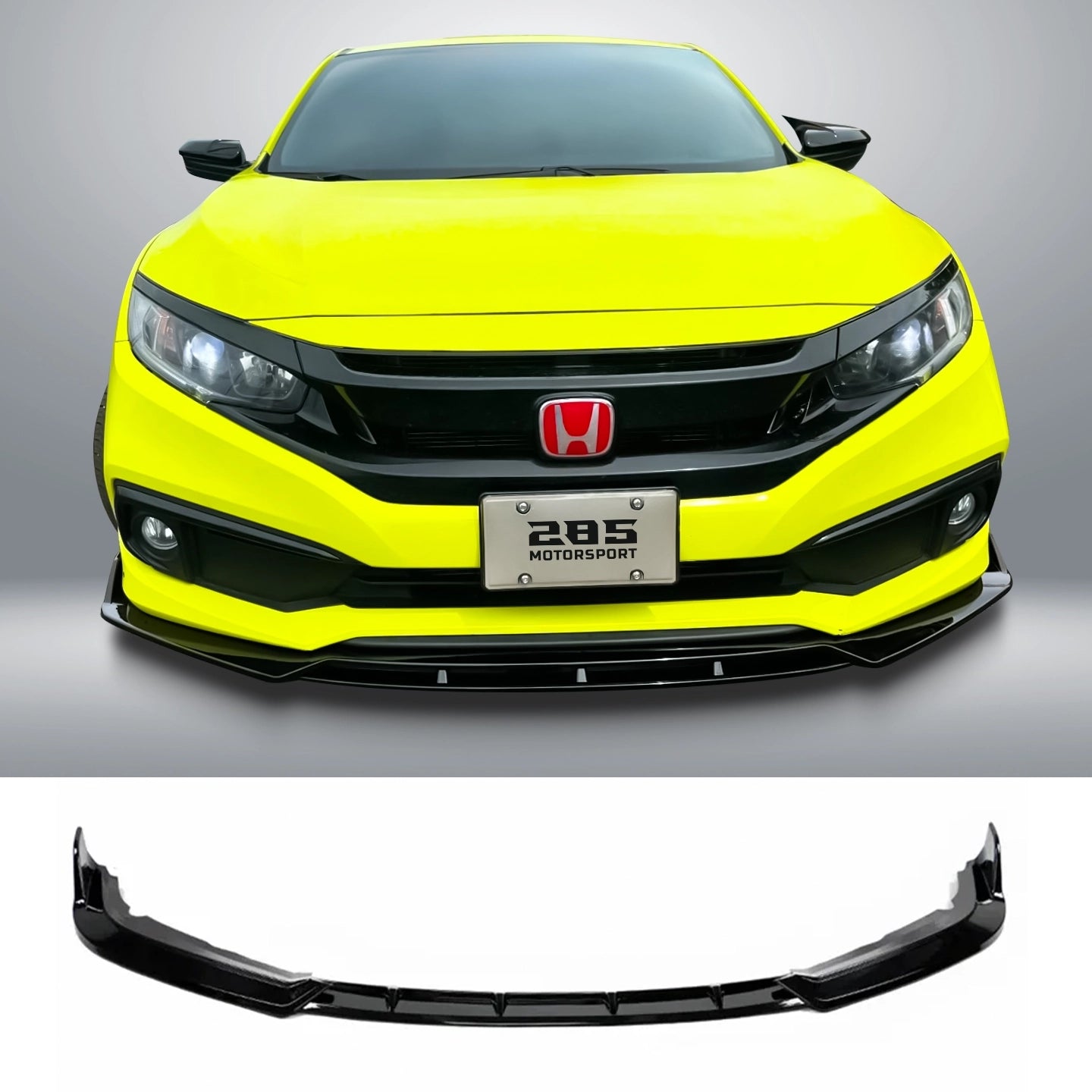 Modulo Style Front Splitter - 2016-2021 Honda Civic 10th Gen Sedan / Coupe / Hatch
