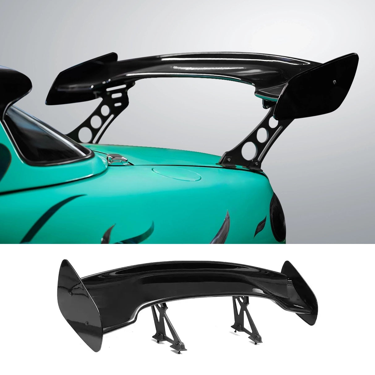 Universal GT Style Wing Spoiler 57'' - Gloss Black