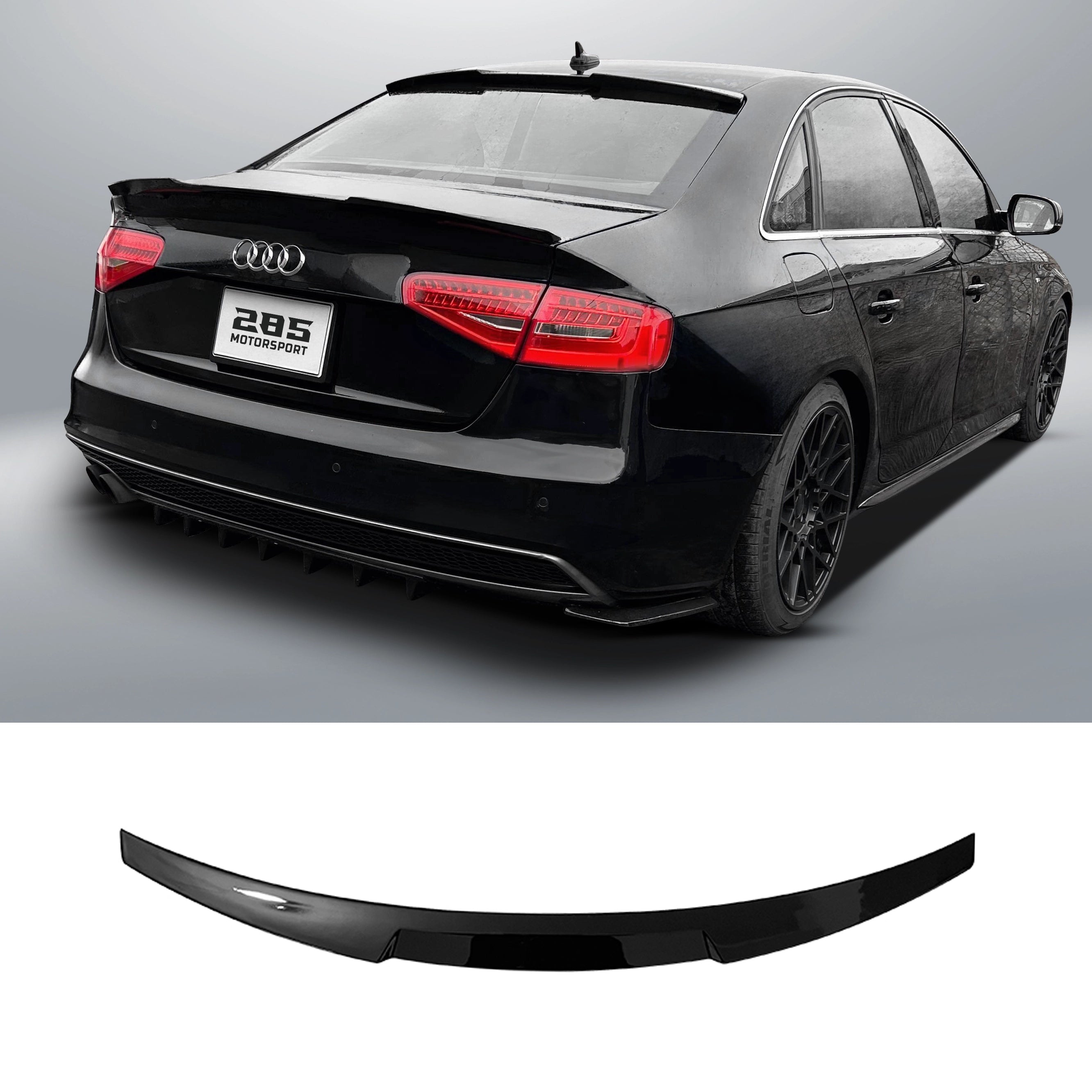 2012-2015 Audi A4 / A4 S-Line / S4 / RS4 B8 Facelift Sedan - M4 Style Rear Trunk Spoiler