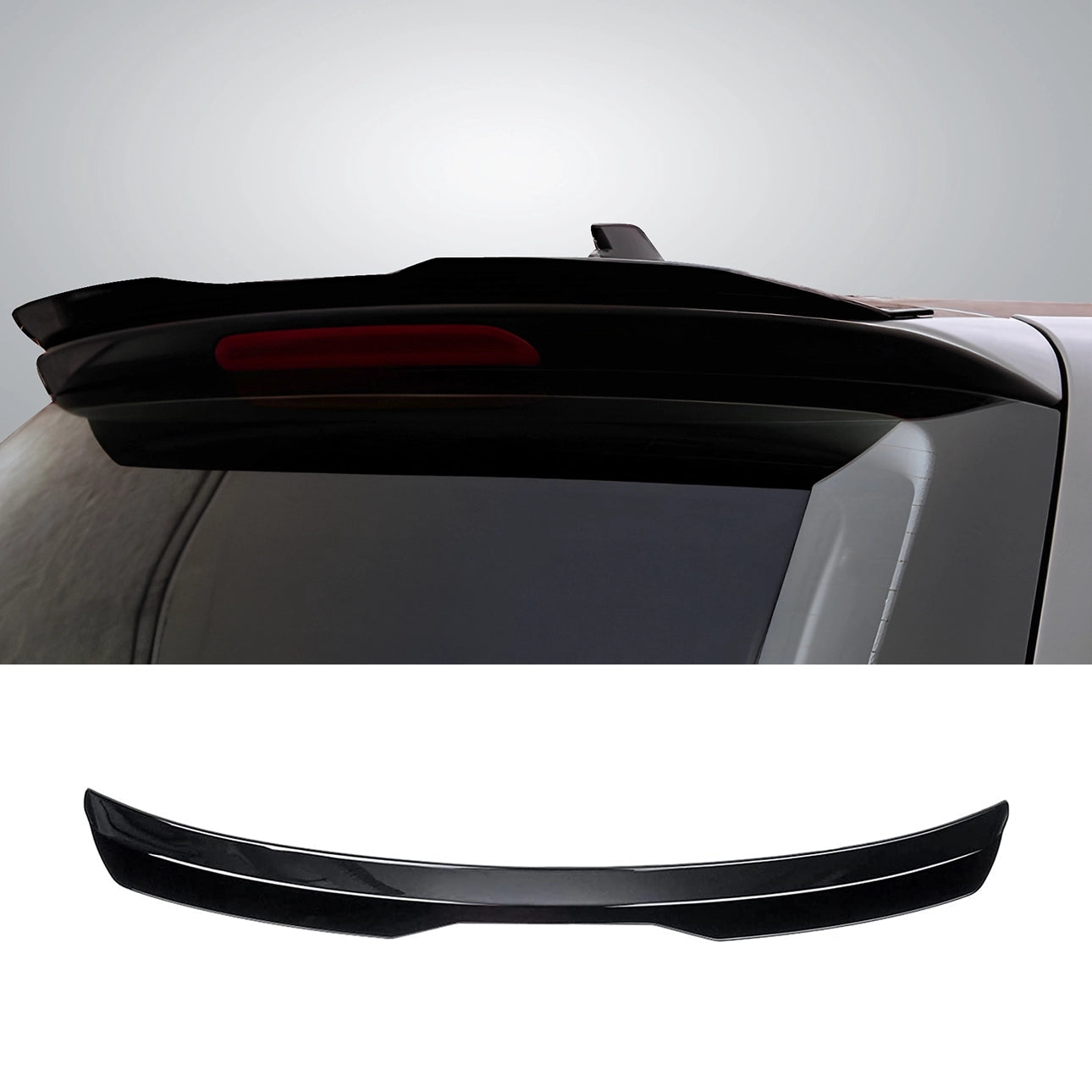 Universal M4 Style Rear Roof Spoiler Abs 99cm/39in - Gloss Black