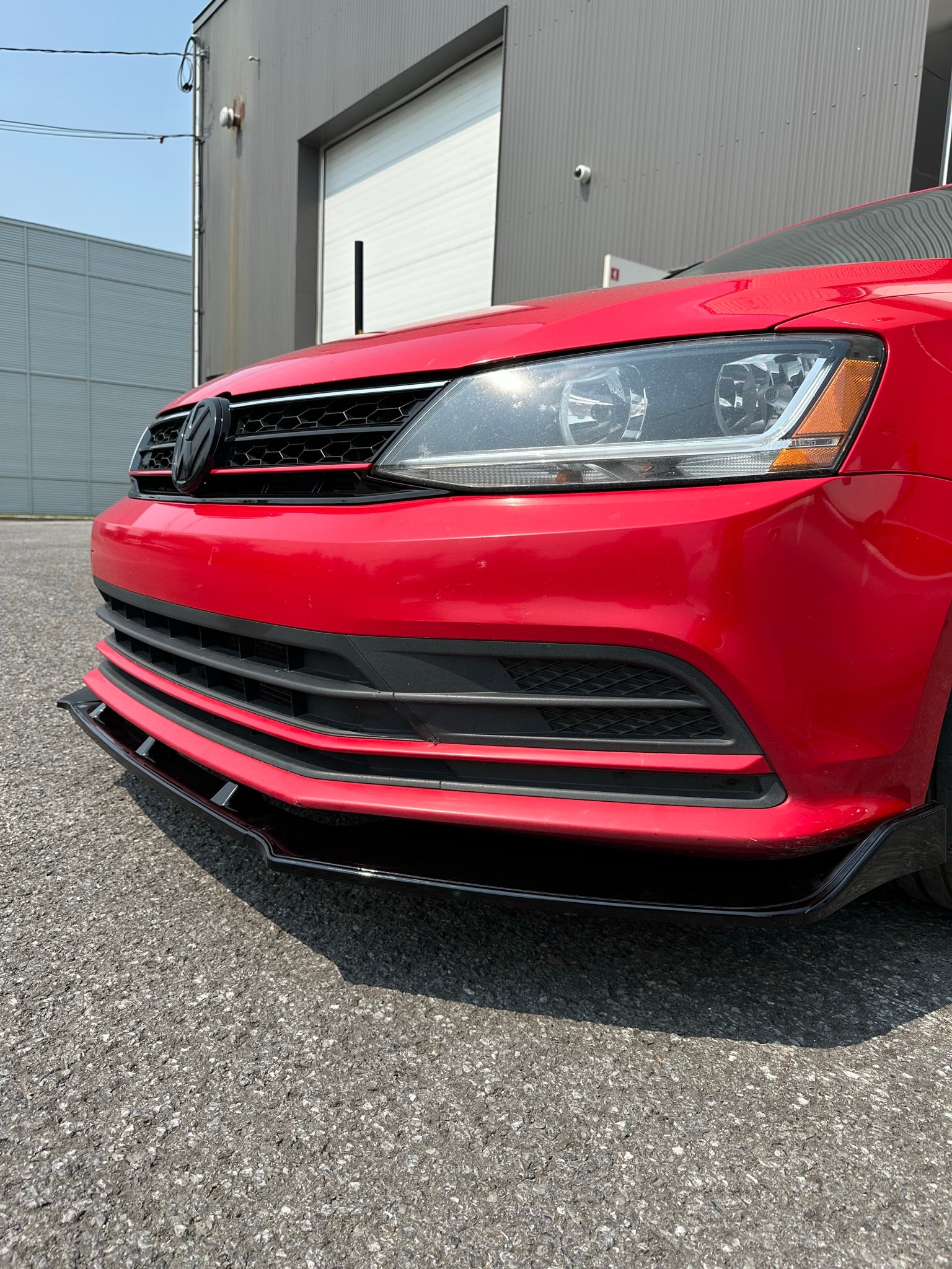 2015-2018 Volkswagen Jetta Mk6 GLI / R Line Sedan - Sport Style Front Lip Splitter