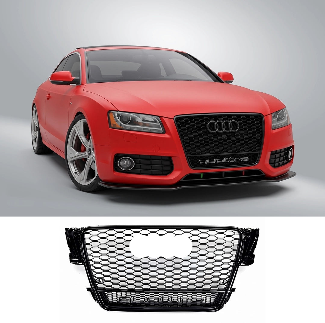 RS5 Honeycomb Grille Quattro for 2008-2012 Audi A5, A5 S-Line and S5 (B8)