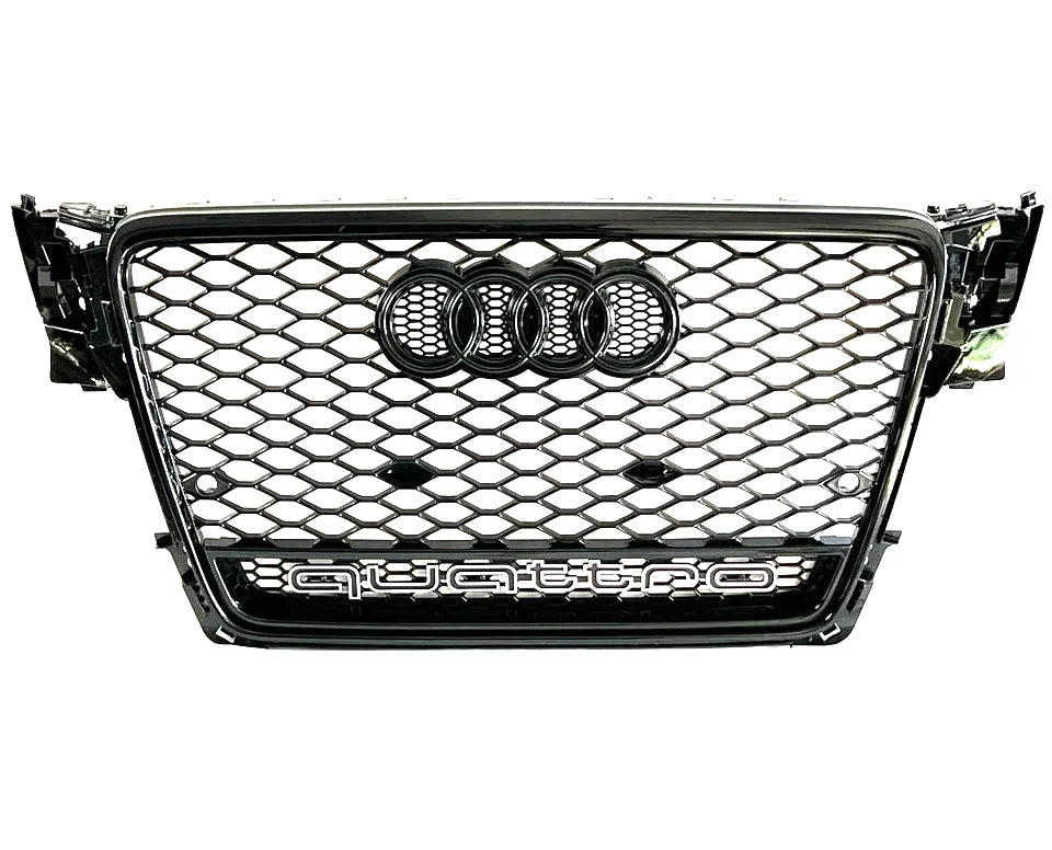 RS4 Honeycomb Grille Quattro for 2009-2011 Audi A4, A4 S-line and S4 (B8)