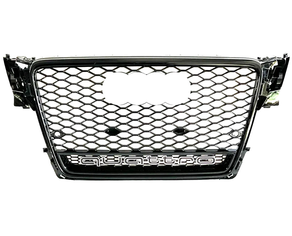 RS4 Honeycomb Grille Quattro for 2009-2011 Audi A4, A4 S-line and S4 (B8)