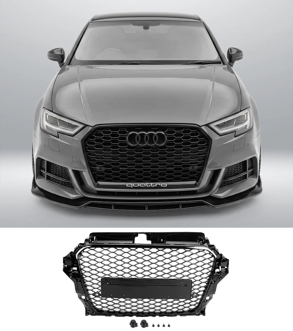 RS3 Honeycomb Grille for 2017-2020 Audi A3, A3 S-line and S3 (8V.5)