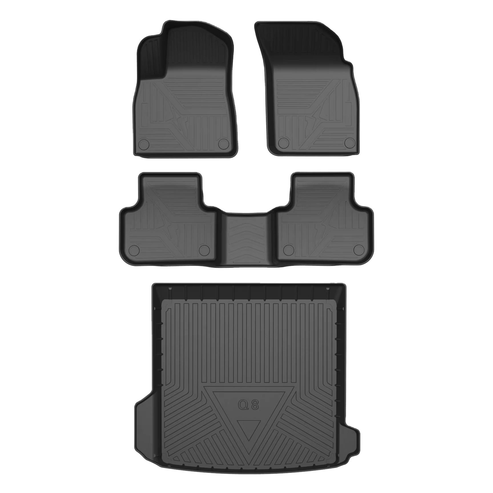 Complete Floor Mat & Cargo Liner Set for 2019-2026 Audi Q8, Q8 S-Line & SQ8 (4M)
