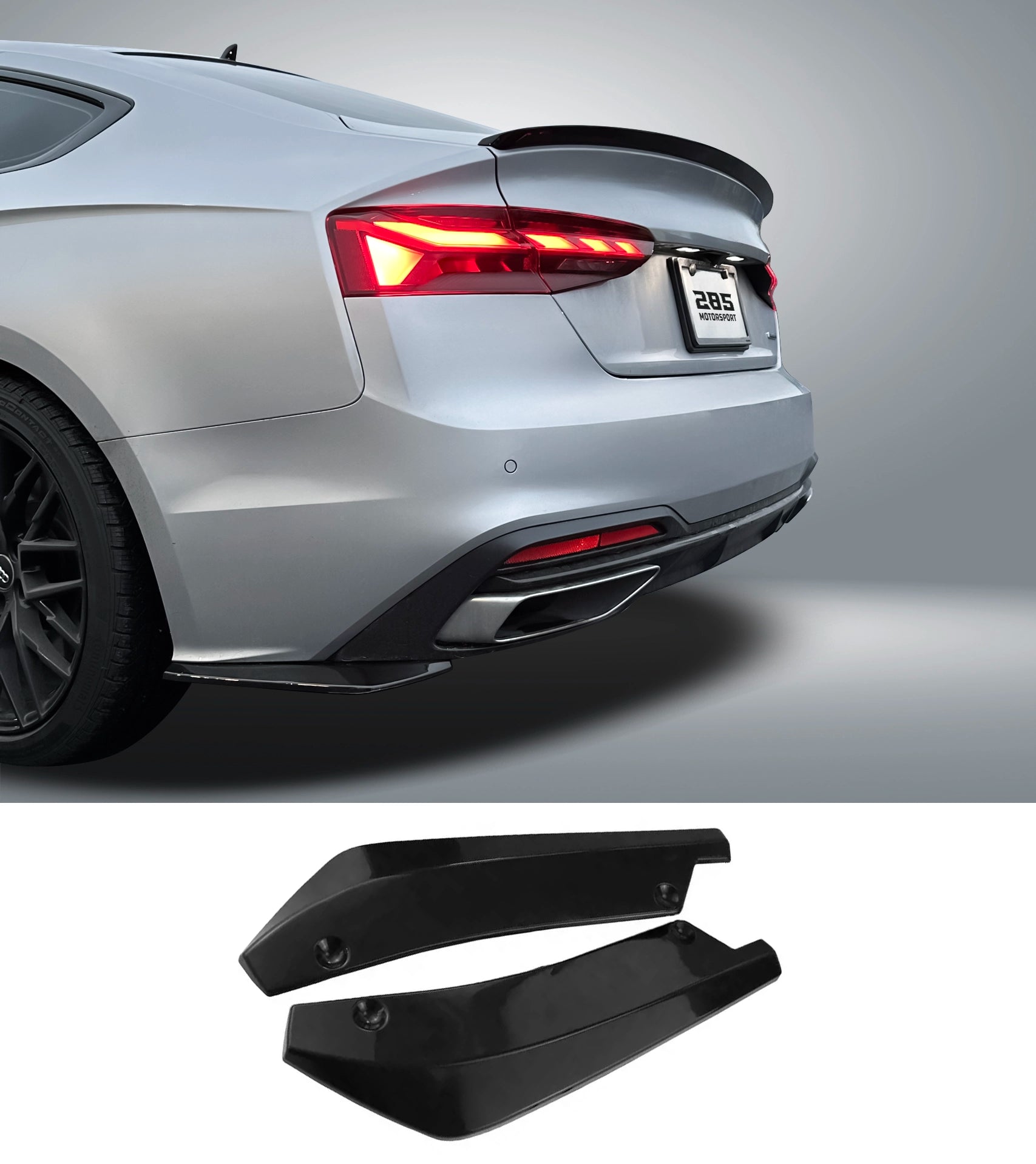 Universal Rear Corner Diffuser Splitters Pair 18cm/7in