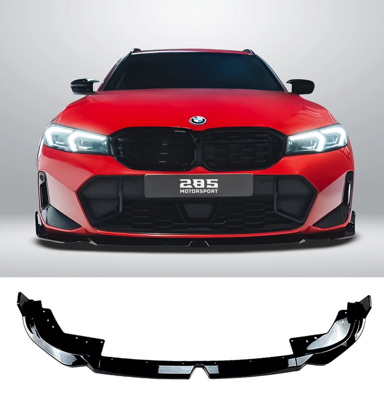 2023–2025 BMW 3 Series (G20) Front Lip Splitter – M Performance Style
