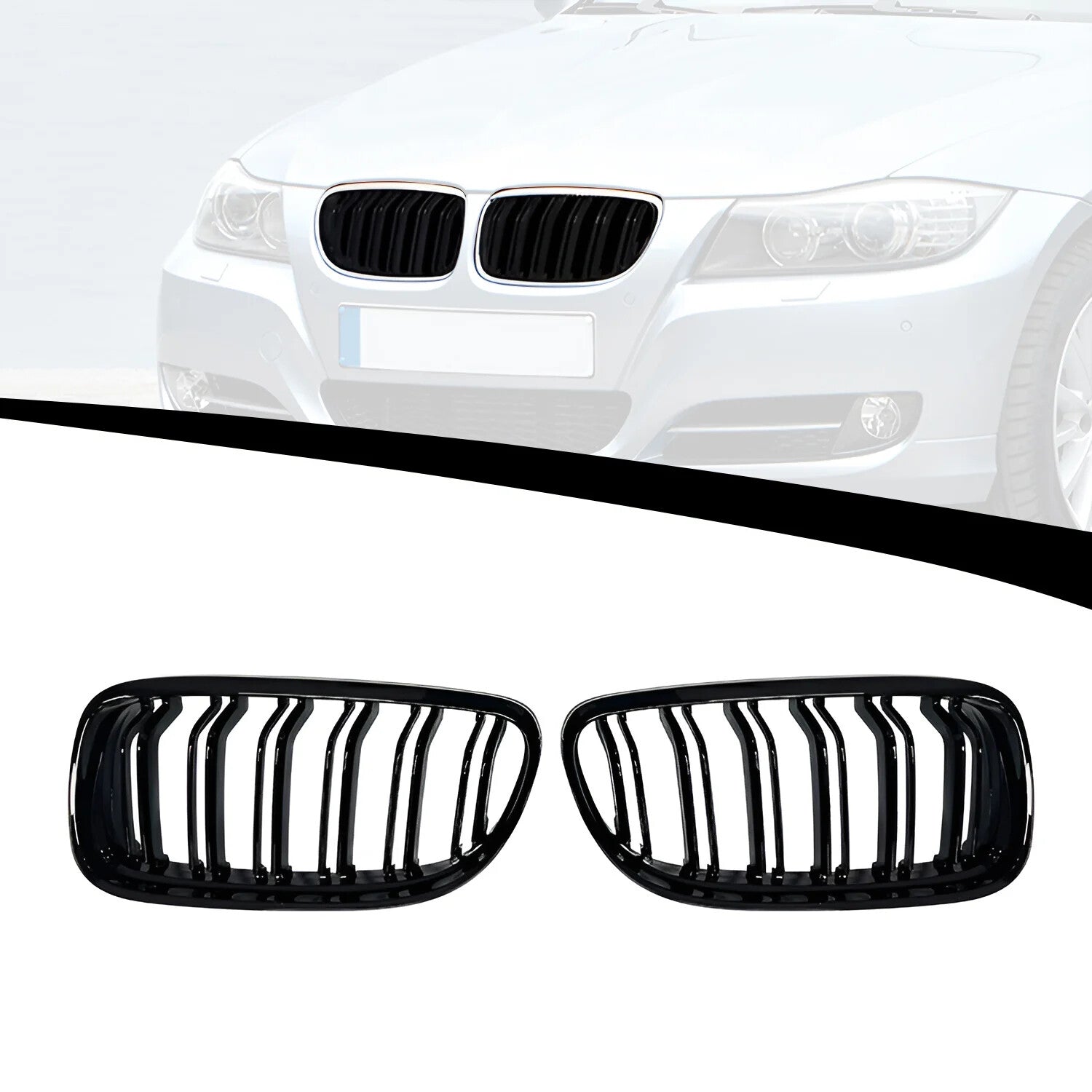 2009-2012 BMW 3 Series E90 Facelift Sedan - Kidney Style Front Grille