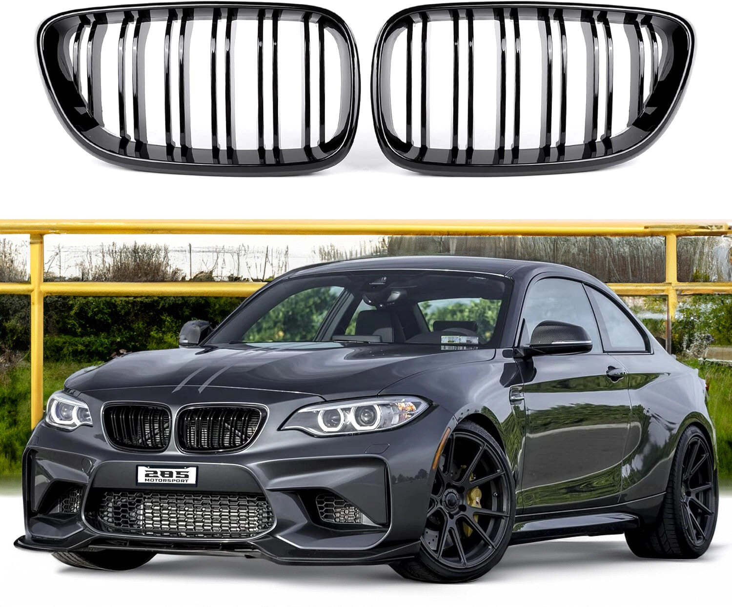 2014-2021 BMW 2 Series F22 2-Door Coupe - Kidney Style Front Grille