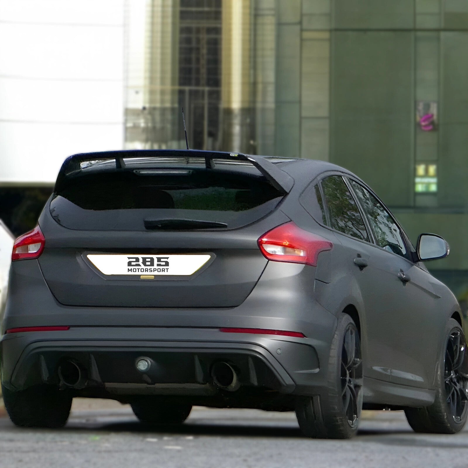 2012-2018 Ford Focus 3rd Gen Sedan | RS Style Rear Roof Spoiler - Gloss Black