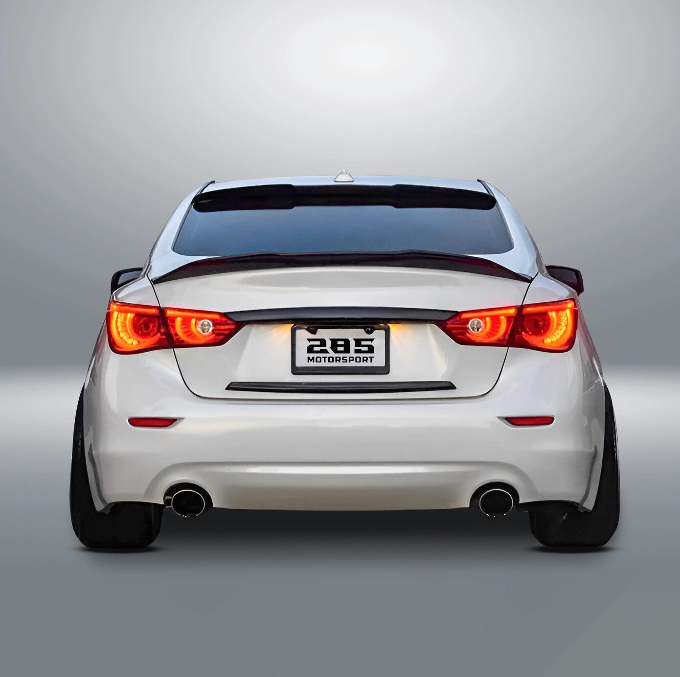 2016-2023 Infiniti Q50 1st Gen Facelift Sedan | Front Lip Splitter - Gloss Black